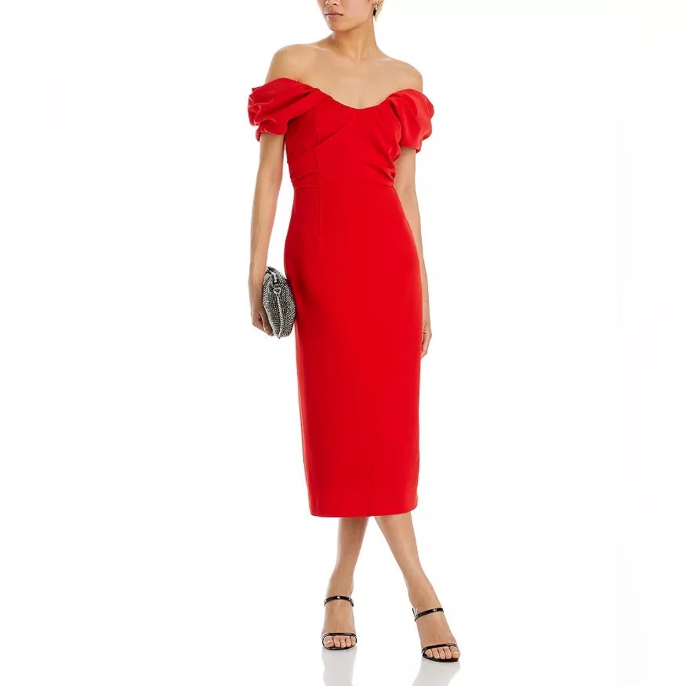 A.L.C. NORA OFF-THE-SHOULDER DRESS